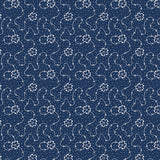Classic Keepsakes in Blue 14655-55 Calico Floral Navy Blue