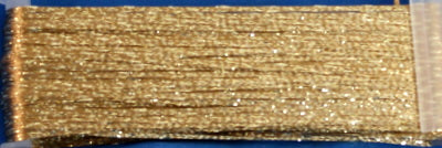 RibbonFloss Shimmer (Rayon/Metallic) #054 - Cinnamon/Gold