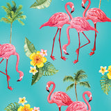 Paradise Awaits 14847-84 Flamingo Paradise Teal