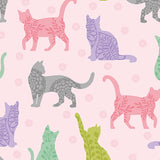 Cozy Cats 16357-22 Kitty Sunshine Light Pink