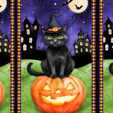 Spooky Tails by Nancy Mink features curious cats perched among pu