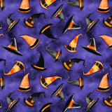 Spooky Tails Witches Hats Purple Skinny Bolt