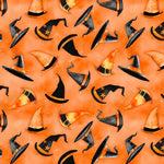 Spooky Tails by Nancy Mink features curious cats perched among pu