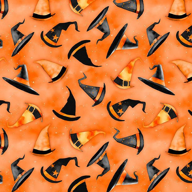 Spooky Tails by Nancy Mink features curious cats perched among pu