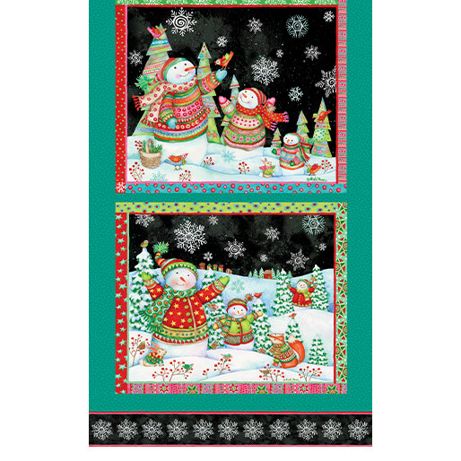 Snow Joy by artist Debi Hron truly captures the playful spirit of