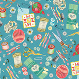 Love and Stitches Love is the Thread Teal