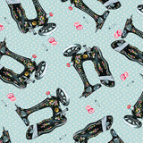 Love and Stitches Sewing with Daisy Light Teal