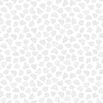 White tone on tone with printed roses.