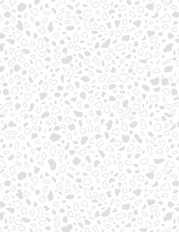 White printed rocky shapes.