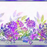 Garden of Dreams II 1JYR2 Purple Floral Border