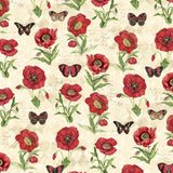 Harlequin Poppies Tan