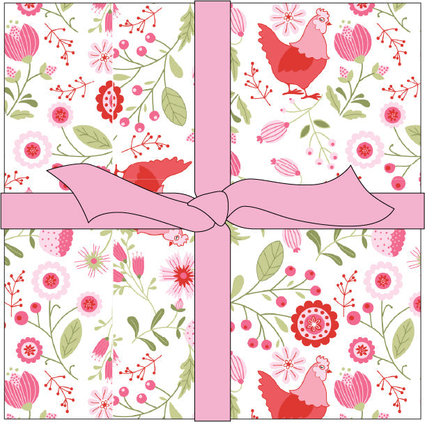 5" Squares
42 pieces 
Fall head over feathers for Smitten Chick