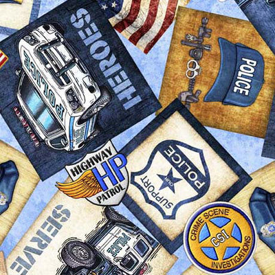 American Heroes Police 2600-30686-B Blue