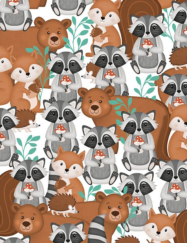 In the new collection from Jennifer Pugh, Woodland Whimsy, a larg