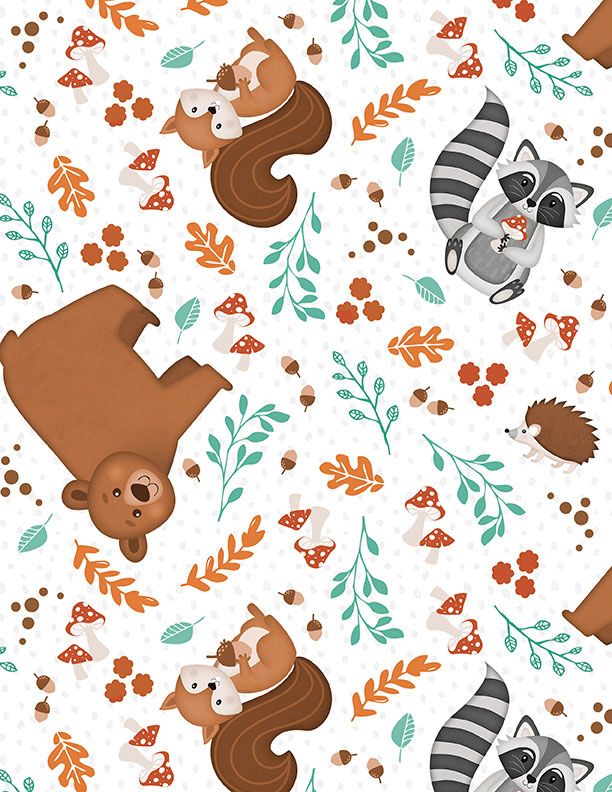 In the new collection from Jennifer Pugh, Woodland Whimsy, a larg