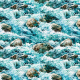 Earthly Delights 2600-31309-Q Whitewater Rocks Turquoise