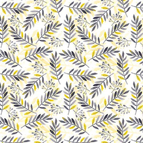 Gorgeous florals in a bold palette of tonal grays, sun-washed yellows, crisp white, and deep black are center stage in Blissful Blooms, a strikingly stylish, and endlessly versatile collection. It checks all the boxes for the maker looking for unique home décor, fashion-forward apparel, or on-trend quilts.