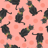 Hello kitty cat lovers! Playful, lively kitties, swirls of yarn, 