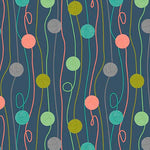 Hello kitty cat lovers! Playful, lively kitties, swirls of yarn, 