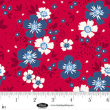 Front Porch Charm is full of fun florals and geometrics in an Americana colorway. This group is easy to mix and match together in a quilt. Get your hands on Front Porch Charm by Satin Moon Designs for Blank Quilting to make the perfect home décor and apparel.