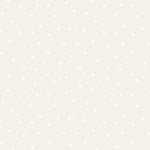 Tiny white stars and dots on a light cream background. P&B Textil