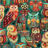 Sahul Land Stacked Owls Teal