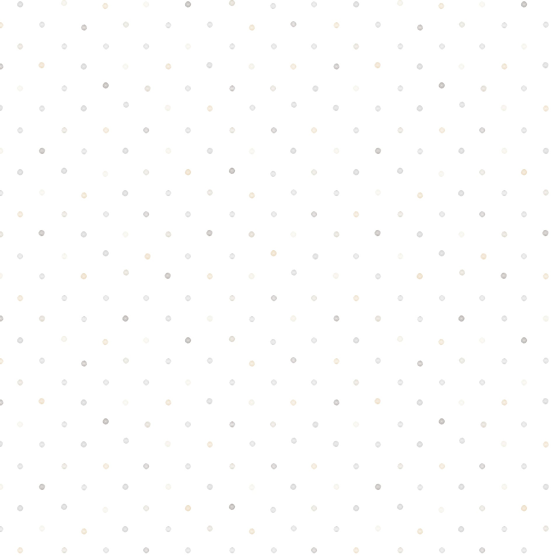 White tonal with dots.