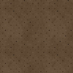 Red brown background with tan and brown dots.