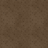 Red brown background with tan and brown dots.
