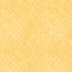 Yellow background with gold and white dots.