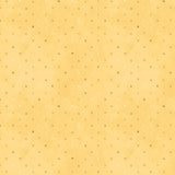 Yellow background with gold and white dots.