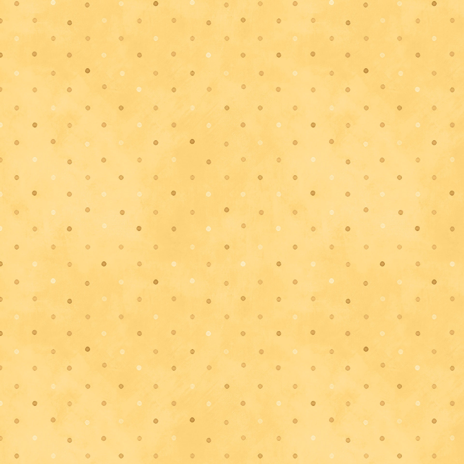 Yellow background with gold and white dots.