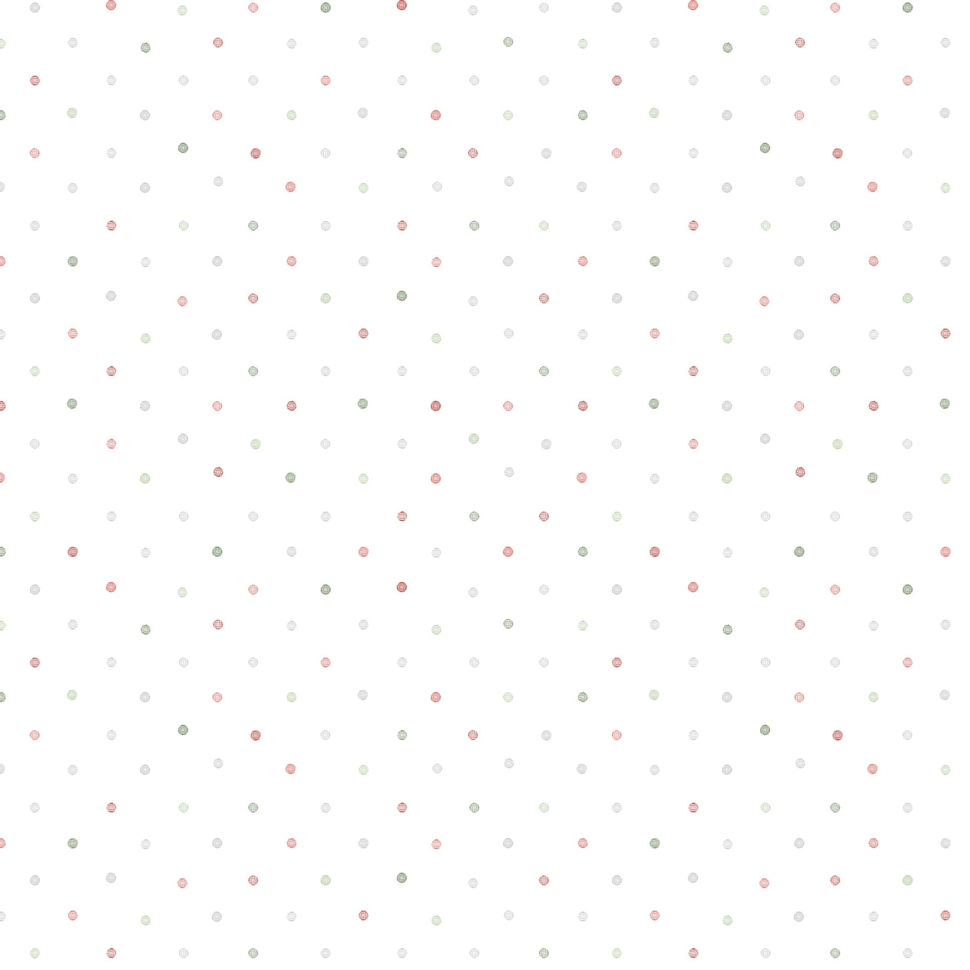 White tonal with dots.