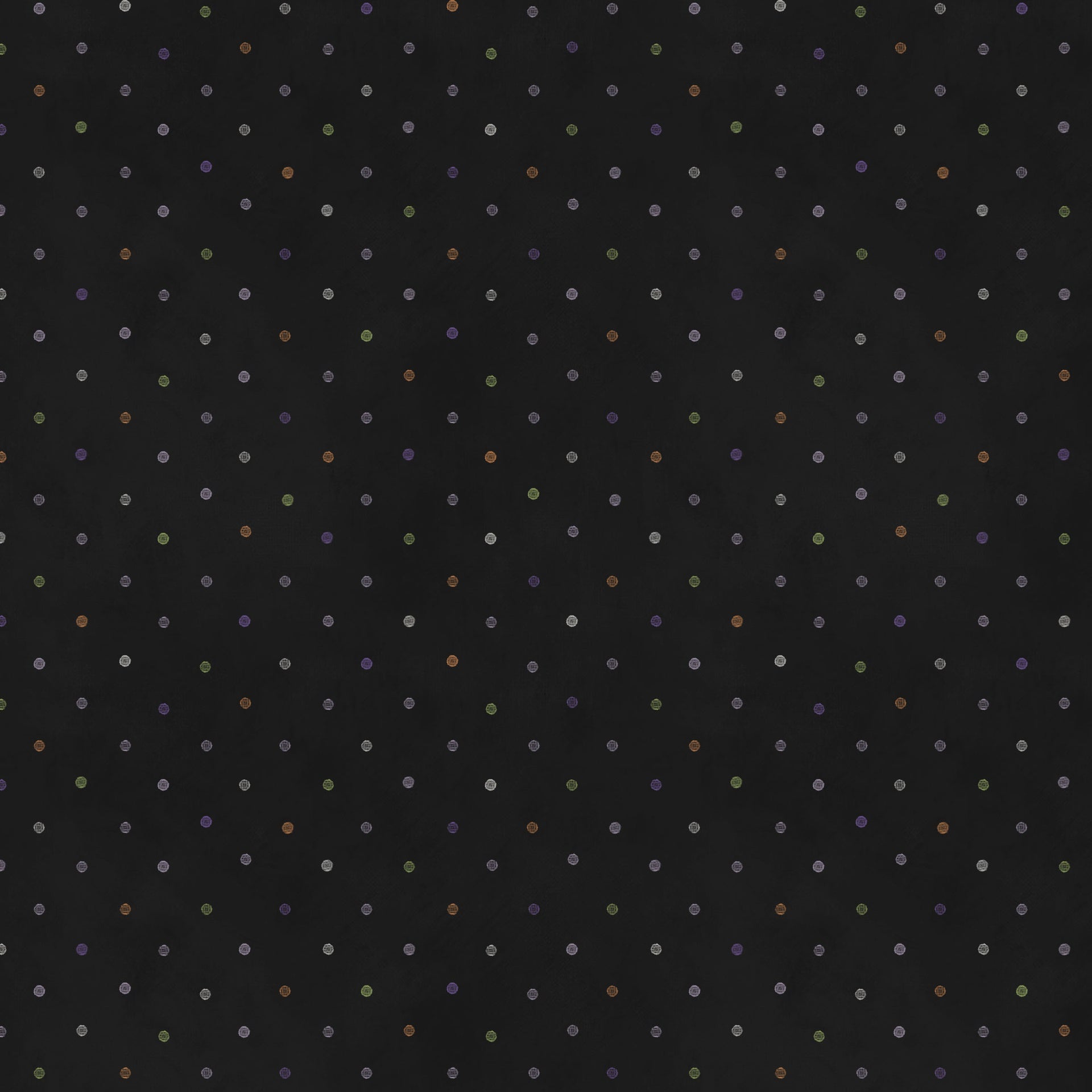 Black background with dots.