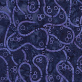 Bubbles, Curves and Corners Batiks 612403580 Blue Ocean