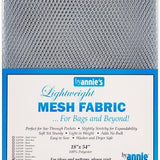 Lightweight Pewter Mesh Fabric
