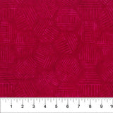 Hexies Batiks Raspberry