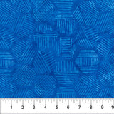 Hexies Batiks Blue Bayou