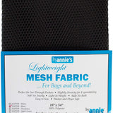 Lightweight Black Mesh Fabric