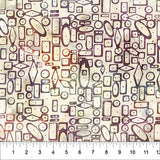 Quilting is My Voice Batiks Geometric Dots Creme