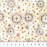 Quilting is My Voice Batiks Bursts Creme