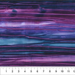 Purple and blue lines running selvedge to selvedge.