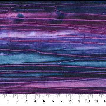 Purple and blue lines running selvedge to selvedge.