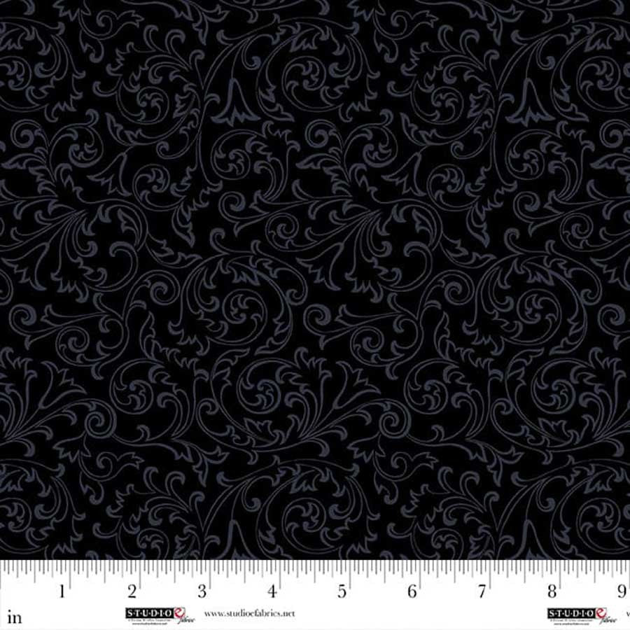 Dark Shadows is the perfect black colored basic fabric collection