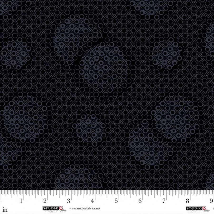 Dark Shadows is the perfect black colored basic fabric collection