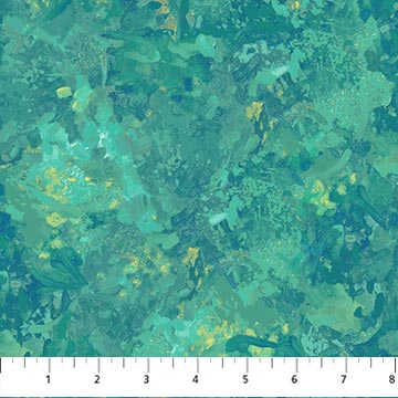 Green and teal textured tonal. Chroma by Northcott is a line of s