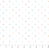 Dovetail 92026-10 Ditsy Dots White Multi Skinny Bolt