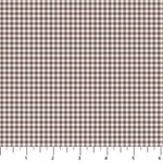 Tiny gingham checks in shades of brown.