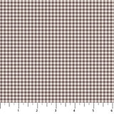 Tiny gingham checks in shades of brown.