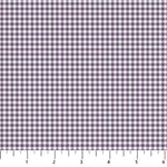 Tiny gingham checks in shades of purple.